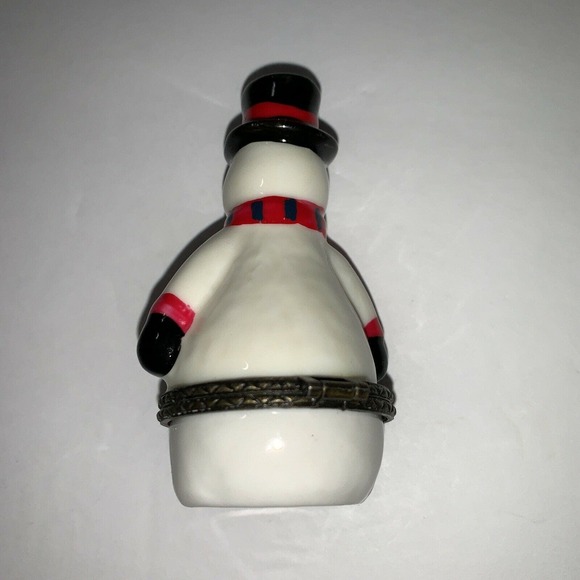 Trinket Boxes Collectible Small - Snowman Christmas Decor Collectble - Picture 7 of 9